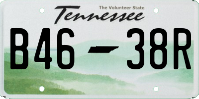 TN license plate B4638R