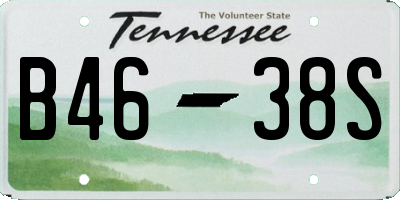 TN license plate B4638S