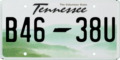 TN license plate B4638U