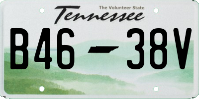 TN license plate B4638V