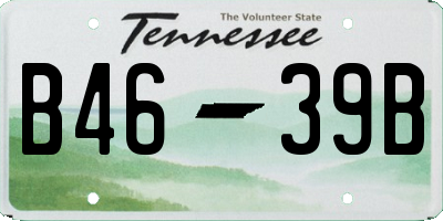 TN license plate B4639B