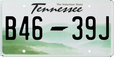 TN license plate B4639J