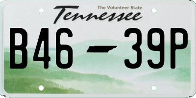 TN license plate B4639P