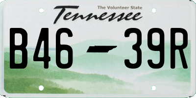TN license plate B4639R