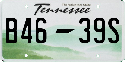TN license plate B4639S