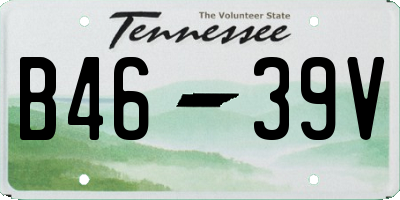 TN license plate B4639V