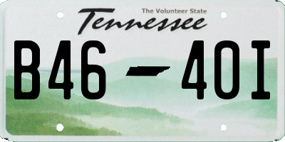 TN license plate B4640I