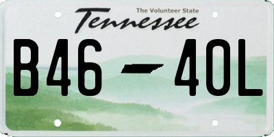 TN license plate B4640L