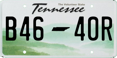 TN license plate B4640R