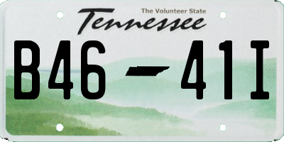 TN license plate B4641I