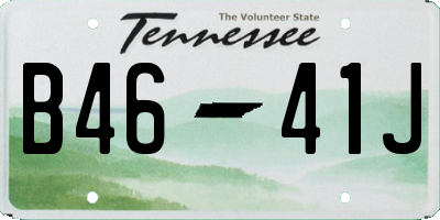 TN license plate B4641J