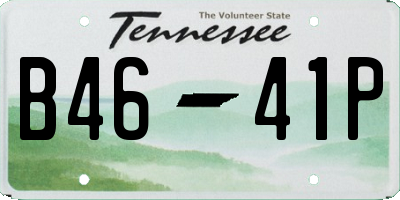 TN license plate B4641P