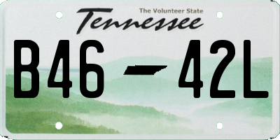 TN license plate B4642L