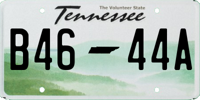 TN license plate B4644A