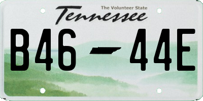 TN license plate B4644E