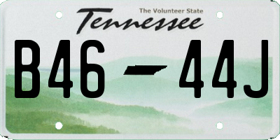 TN license plate B4644J