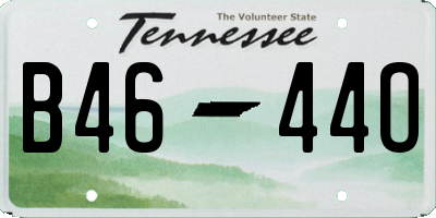 TN license plate B4644O