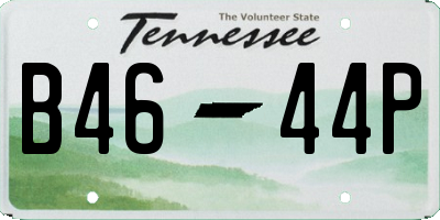 TN license plate B4644P