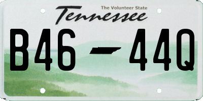TN license plate B4644Q
