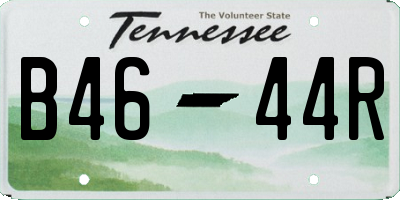 TN license plate B4644R