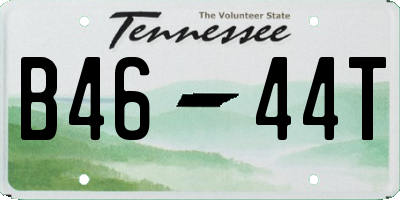 TN license plate B4644T