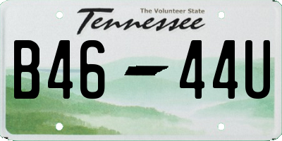 TN license plate B4644U