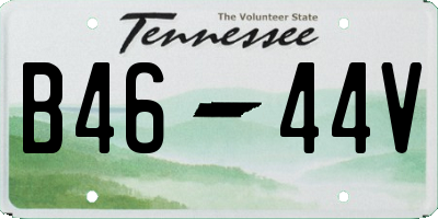 TN license plate B4644V