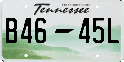 TN license plate B4645L