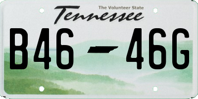 TN license plate B4646G