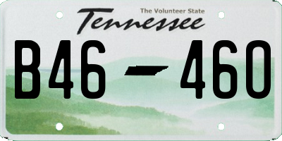 TN license plate B4646O