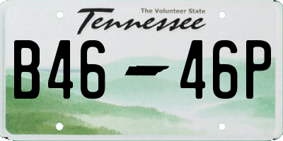TN license plate B4646P