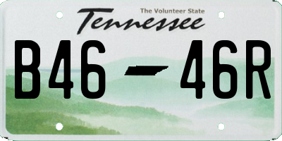 TN license plate B4646R