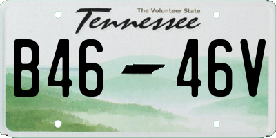TN license plate B4646V