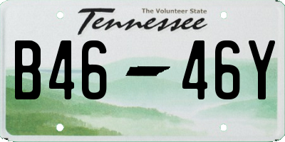 TN license plate B4646Y