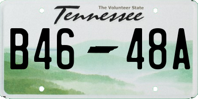TN license plate B4648A