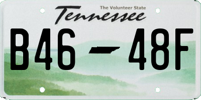 TN license plate B4648F