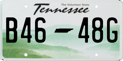 TN license plate B4648G