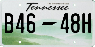 TN license plate B4648H