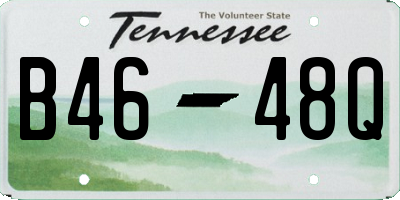 TN license plate B4648Q