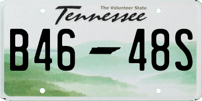 TN license plate B4648S
