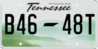 TN license plate B4648T