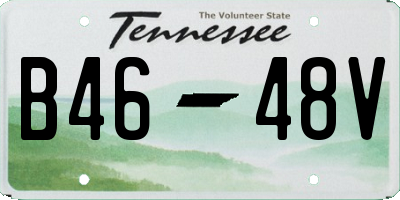 TN license plate B4648V