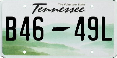 TN license plate B4649L