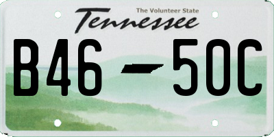 TN license plate B4650C