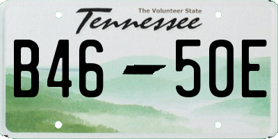 TN license plate B4650E
