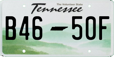 TN license plate B4650F