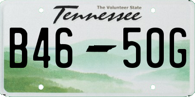 TN license plate B4650G
