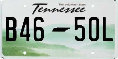 TN license plate B4650L
