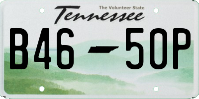 TN license plate B4650P