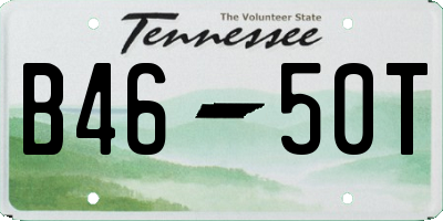 TN license plate B4650T